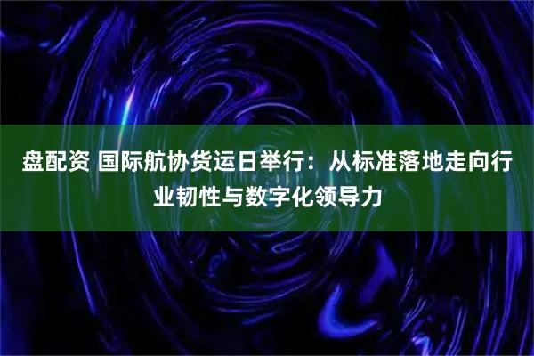 盘配资 国际航协货运日举行：从标准落地走向行业韧性与数字化领导力