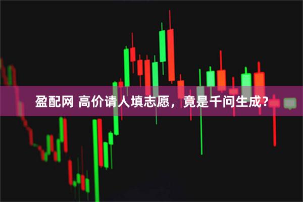 盈配网 高价请人填志愿，竟是千问生成？